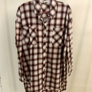 Oversized Plaid Dress